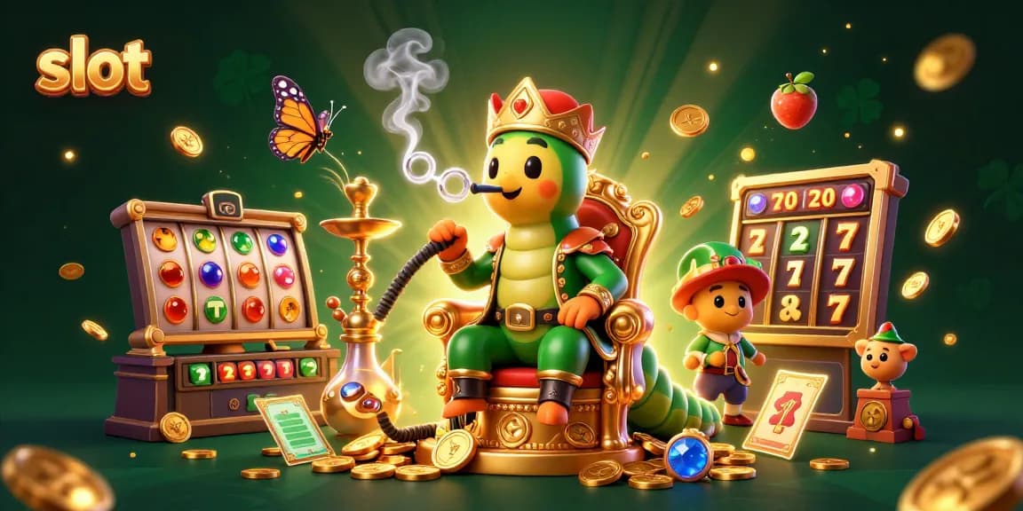 Spin vibrant slot machine symbols while enjoying a unique casino experience with this captivating illustration.