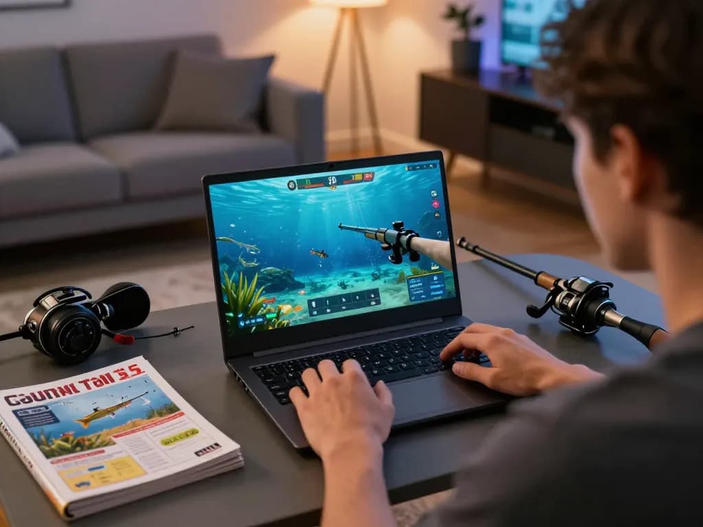 Mẹo chọn súng bắn cá in action with player focusing on game strategy and fishing techniques