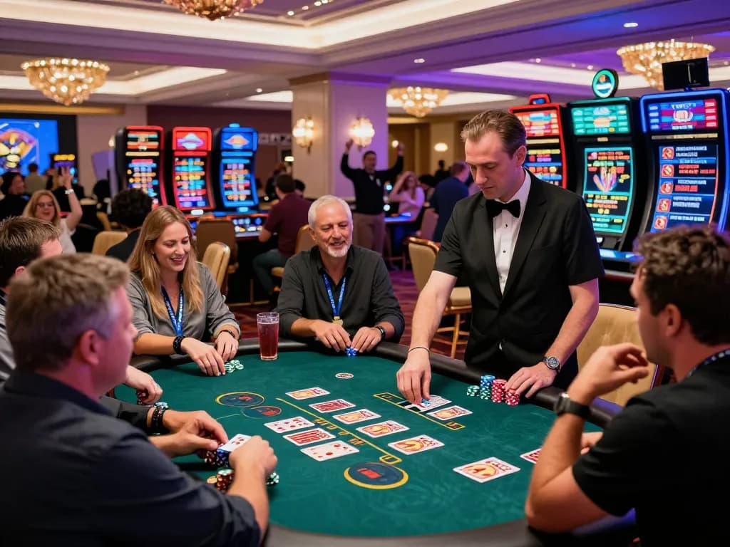 Exciting live casino action at bong99 with players enjoying card games and vibrant atmosphere.