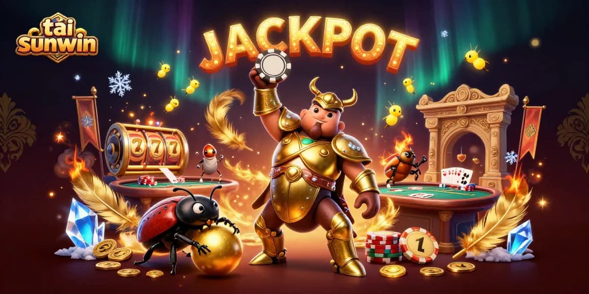 Play and win with tải sunwin in this vibrant casino atmosphere featuring 3D characters.