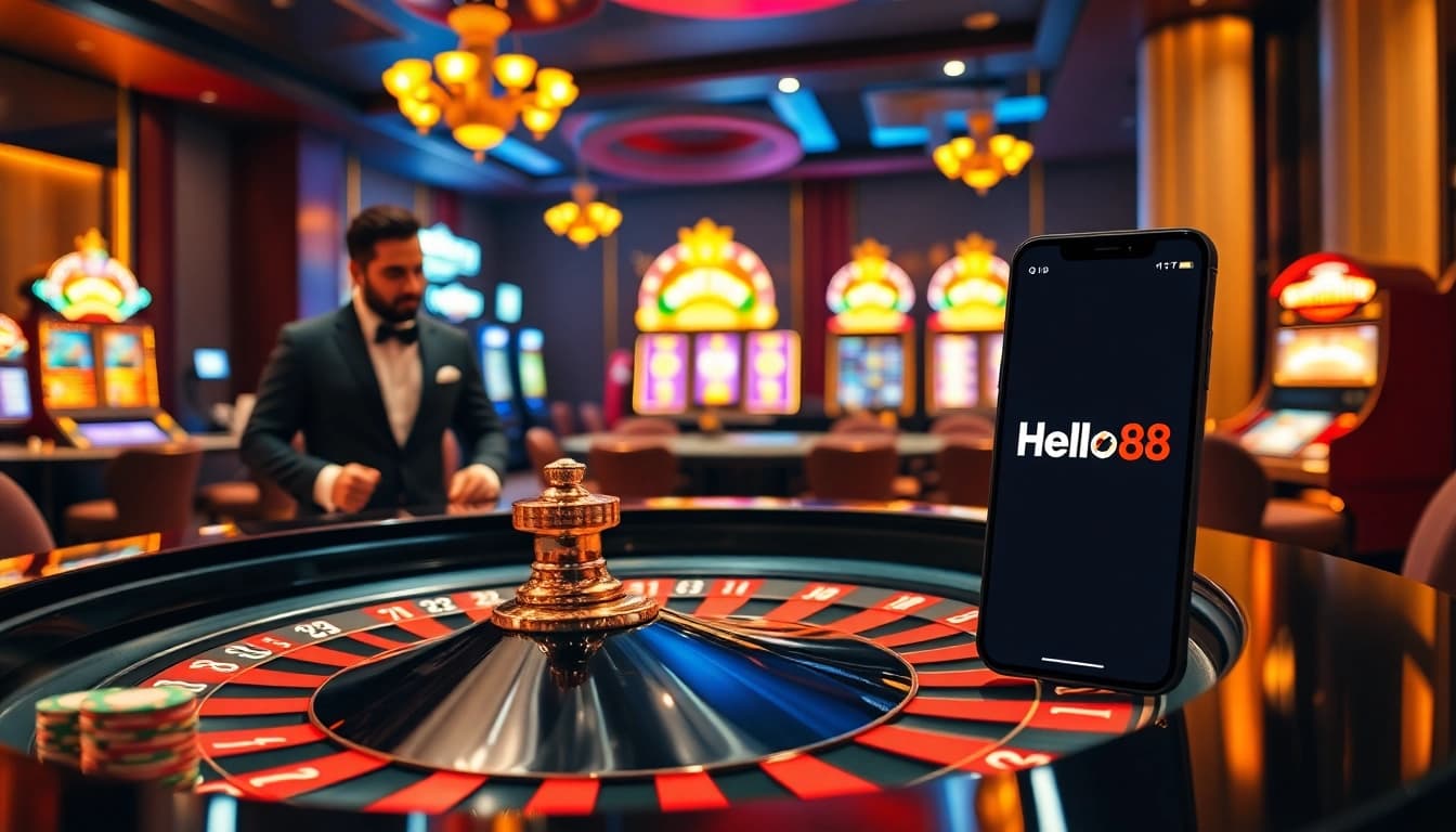 Experience thrilling casino action at Helloo88 with vibrant games and winning moments.