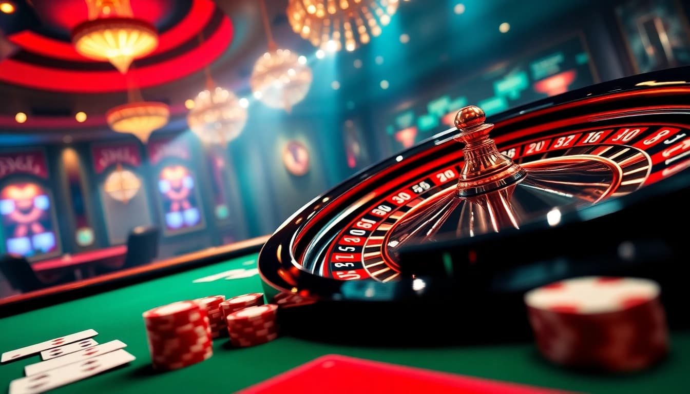 Experience the thrill at dr88 casino with vibrant gaming tables and professional atmosphere.