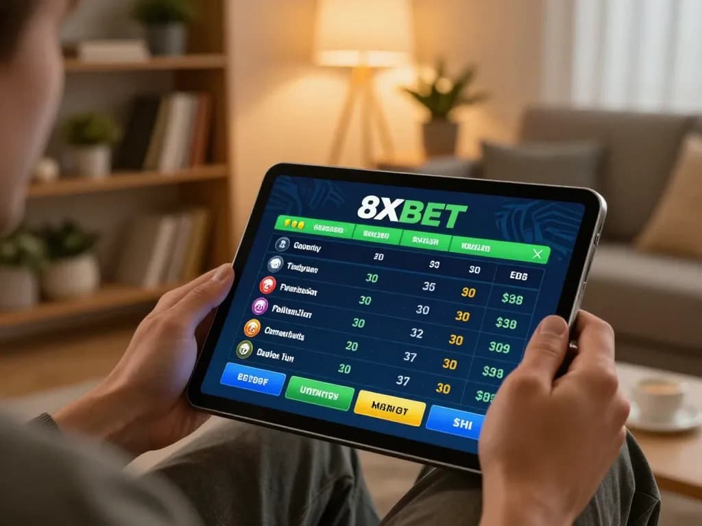 Engaging with live betting options on 8xbet in a cozy home environment