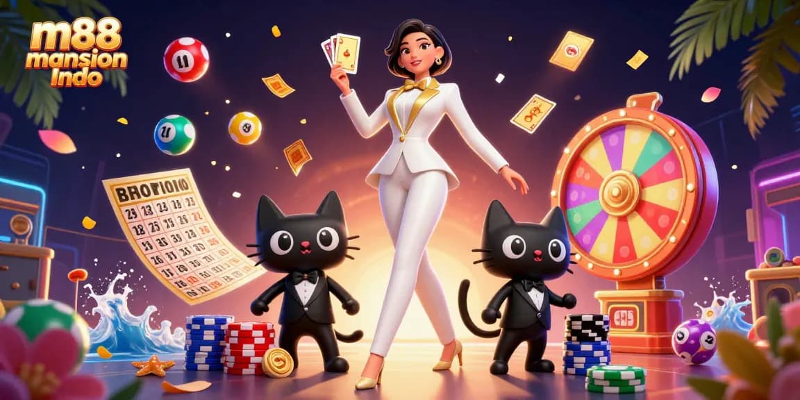 Ikuti permainan mendebarkan di m88 Mansion Indo dengan dealer glamor dan elemen permainan yang bersemangat.
