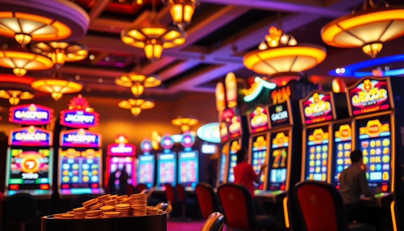 Menangkan slot gacor terbaru dengan mesin slot berkilauan di kasino.