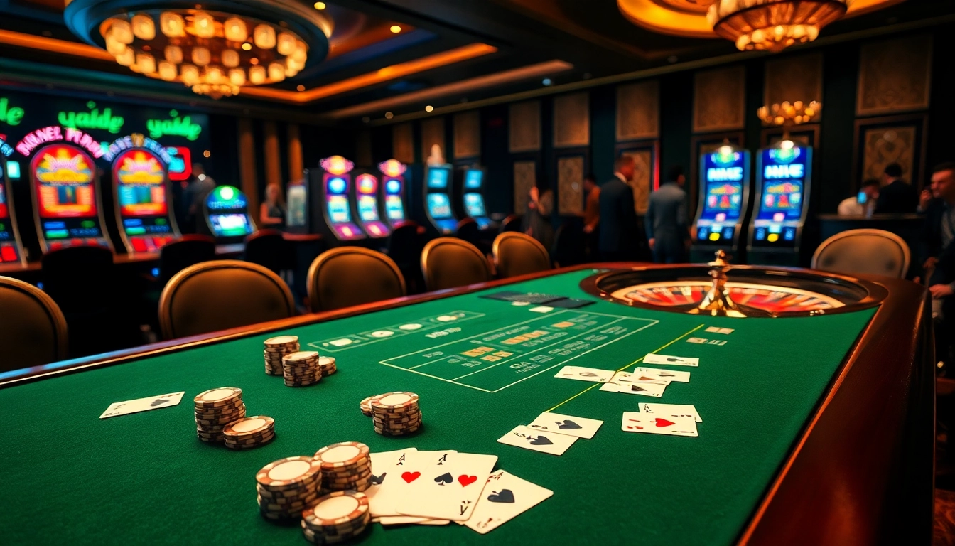 M88's vibrant casino ambiance with poker chips and roulette wheels, showcasing luxury and excitement.