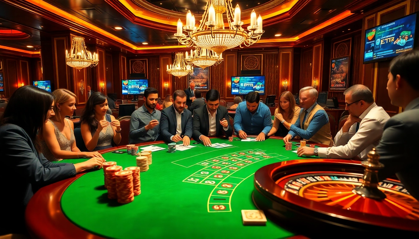 Experience the thrill of the casino with vibrant poker tables and gambling excitement in the vibrant 링크모음 scene.
