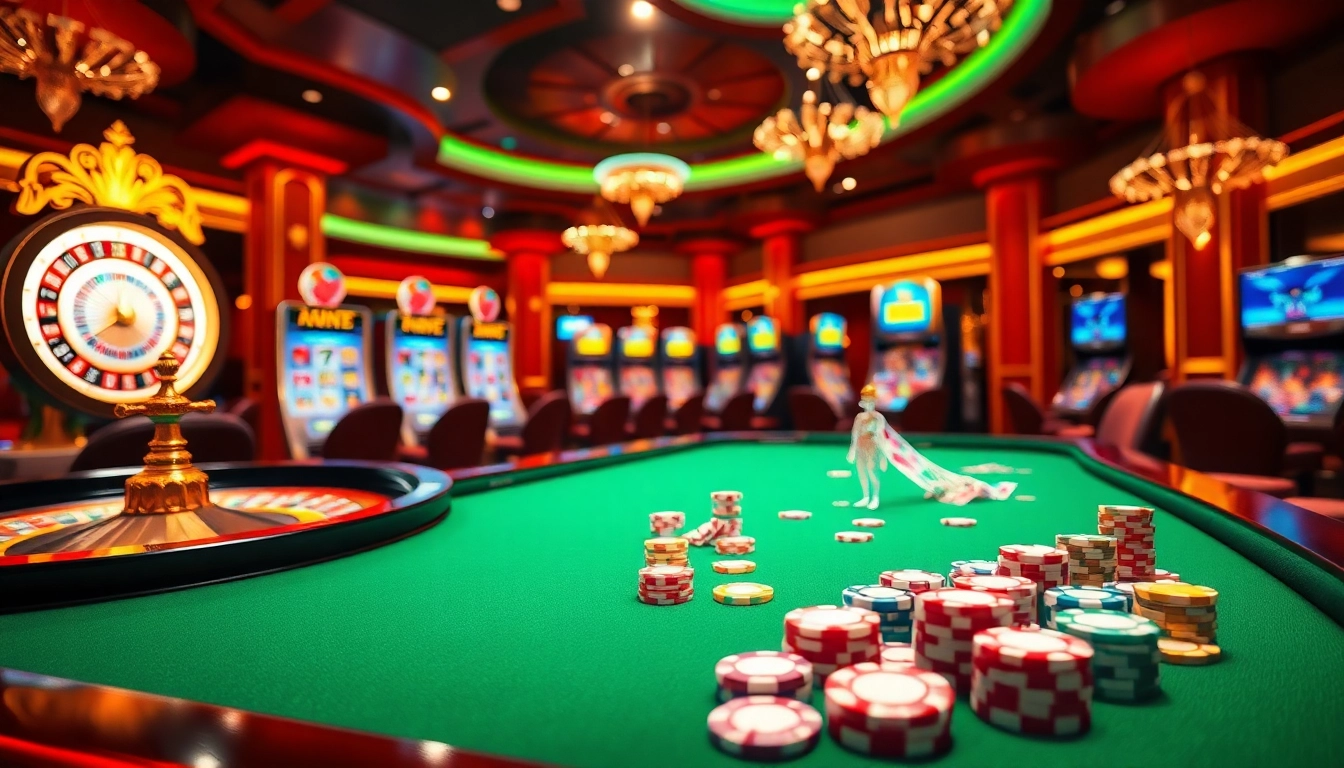 Experience the thrill of online gambling at apiraja88 with vibrant casino elements and engaging gameplay.