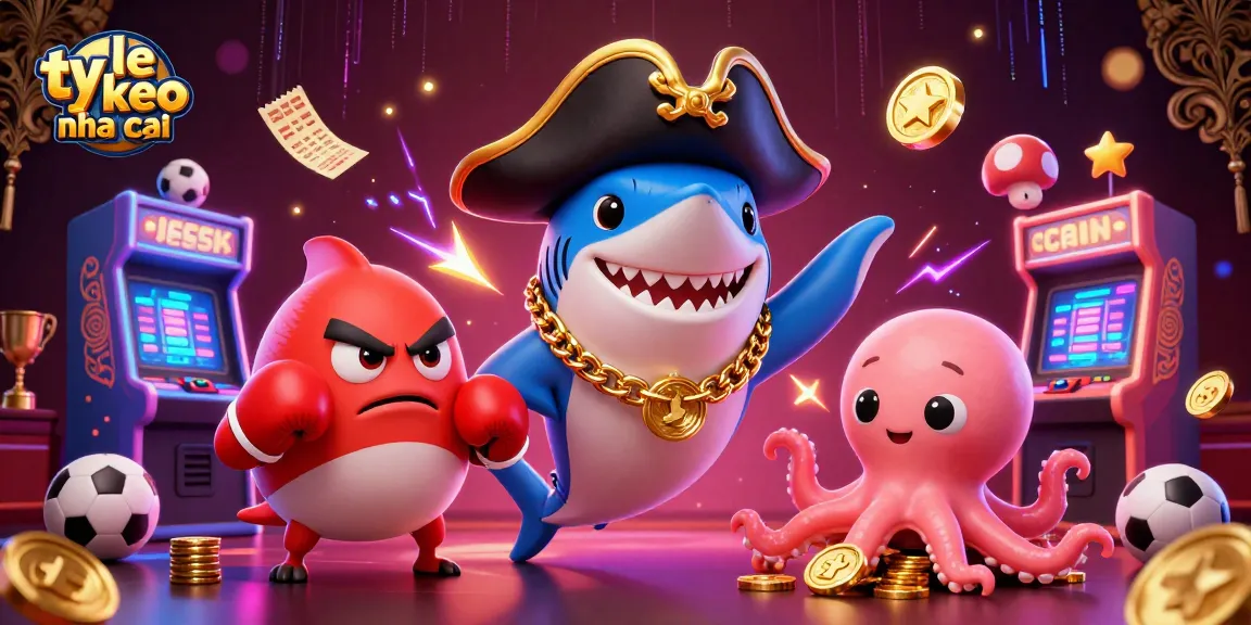 Engage with ty le keo nha cai while enjoying dynamic sports betting adventures with playful marine characters.