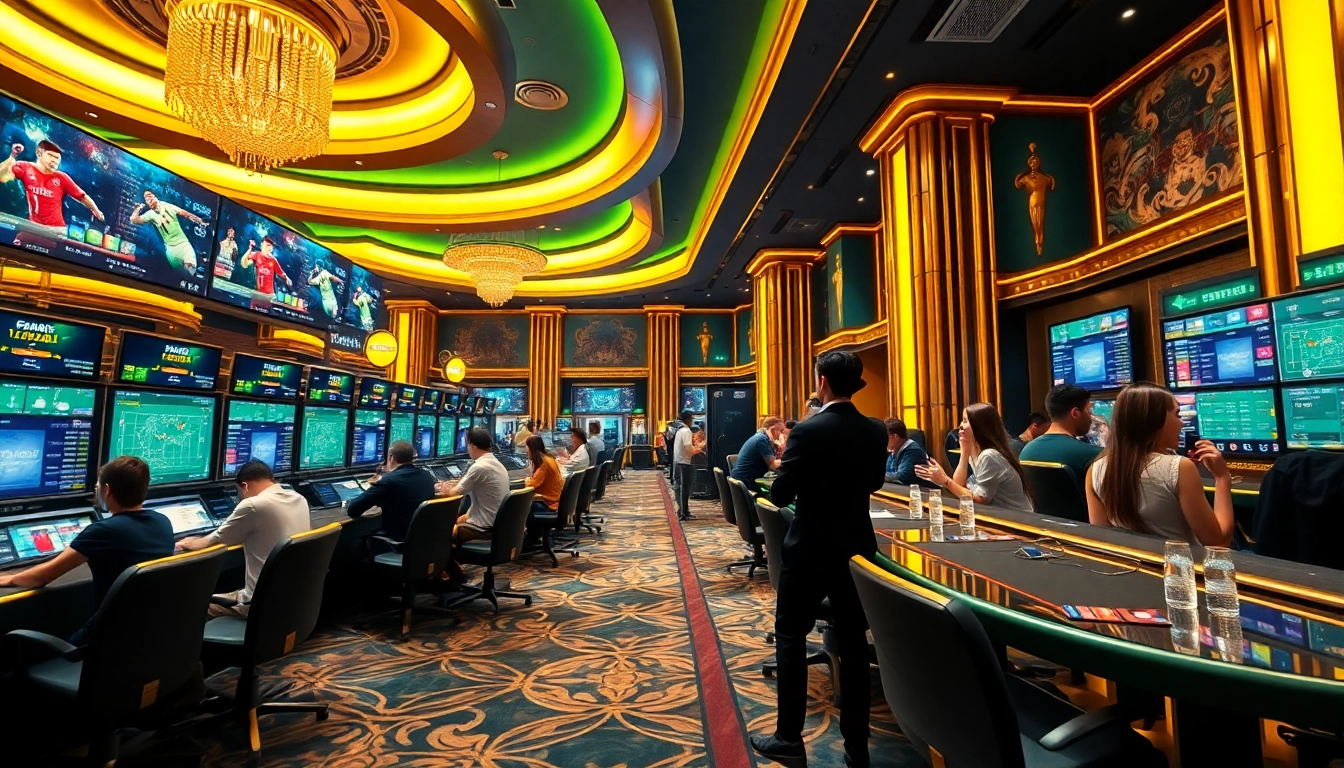 Excited bettors strategizing during a game at thể thao xn88, capturing the thrill of sports betting.