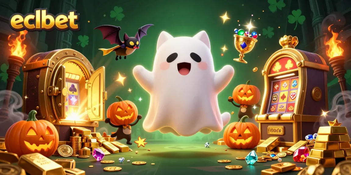 Experience thrilling gameplay with eclbet featuring a ghost cat in a haunted casino.