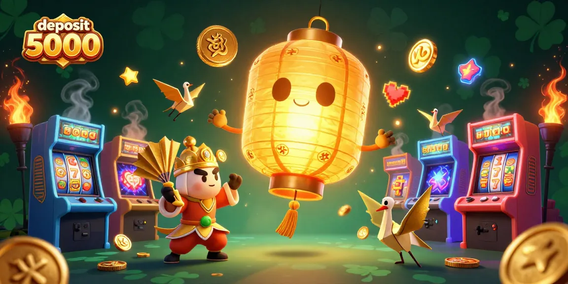 Experience thrilling games and jackpot excitement with deposit 5000 at this vibrant casino scene.