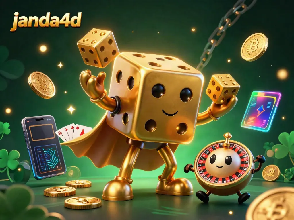 Rasakan sensasi permainan di janda4d dengan dadu emas dan elemen cryptocurrency.
