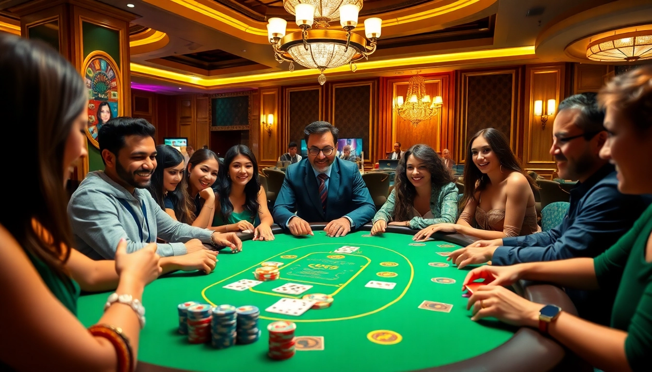 casinospielen.de zeigt eine aufregende Spielszene mit Spielern, die an einem Pokertisch ohne Einzahlung teilnehmen.