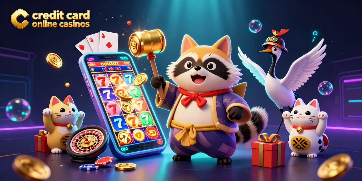 Spin the reels at credit card online casinos and win big with engaging slot games and cheerful characters.