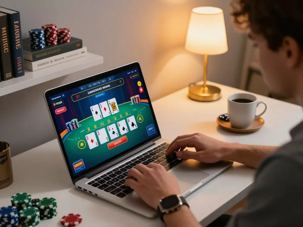 Pemain terlibat memasang taruhan sambil menikmati permainan blackjack daring di https://www.chappellsportscars.com/used-cars/.