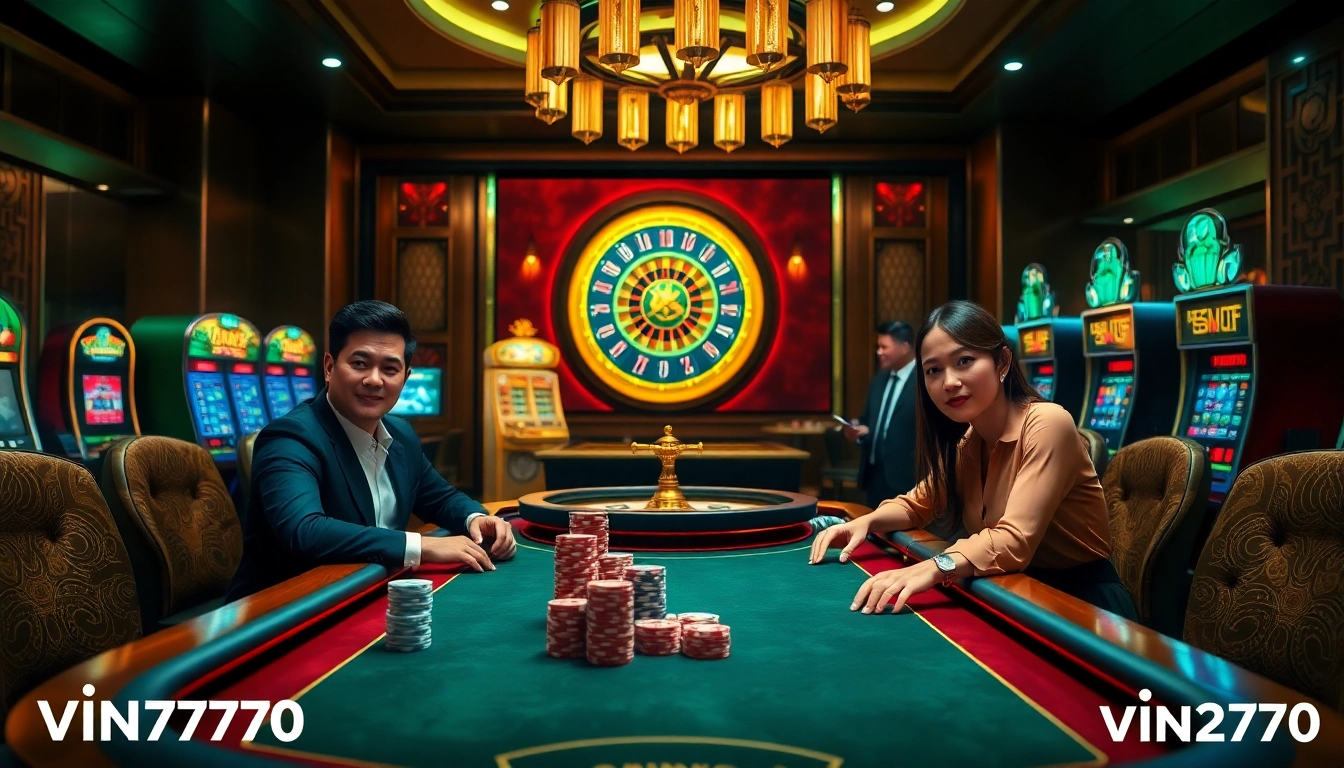 Vin777 offers an exciting poker experience in a luxurious casino environment.