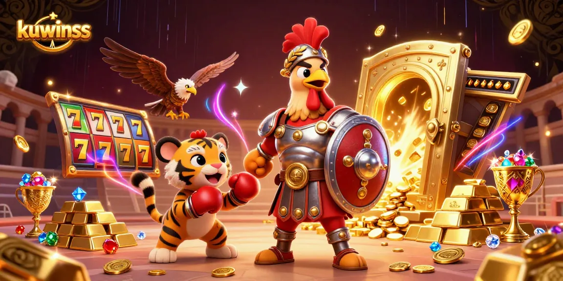 Experience thrilling gameplay at kuwinss, where lively characters meet slot adventures in a vibrant casino arena.
