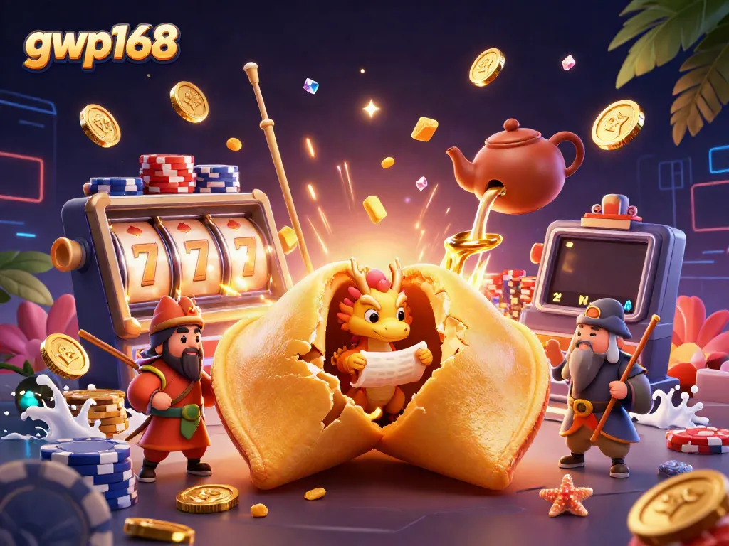 Menangkan jackpot dengan gwp168 sambil dikelilingi karakter lucu dan elemen slot yang berkilauan.