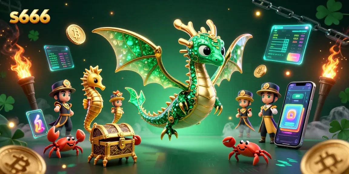 Experience thrilling adventures with s666, an enchanting casino scene featuring vibrant characters and digital rewards.