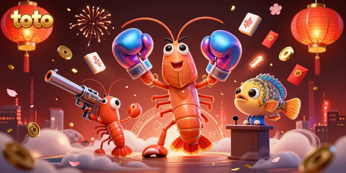 Experience the thrilling action of toto with vibrant characters and festive elements enhancing the excitement.