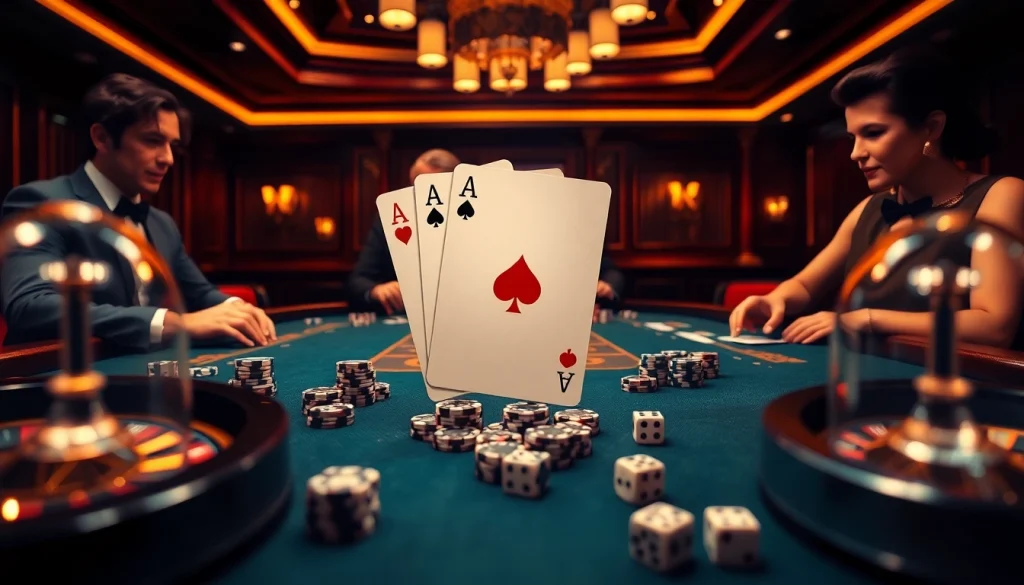 High-stakes poker action at OK8386 casino featuring elite players and luxury gaming.
