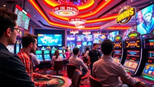 Experience the thrill of online gaming at MM88, showcasing diverse betting options and vibrant casino atmosphere.