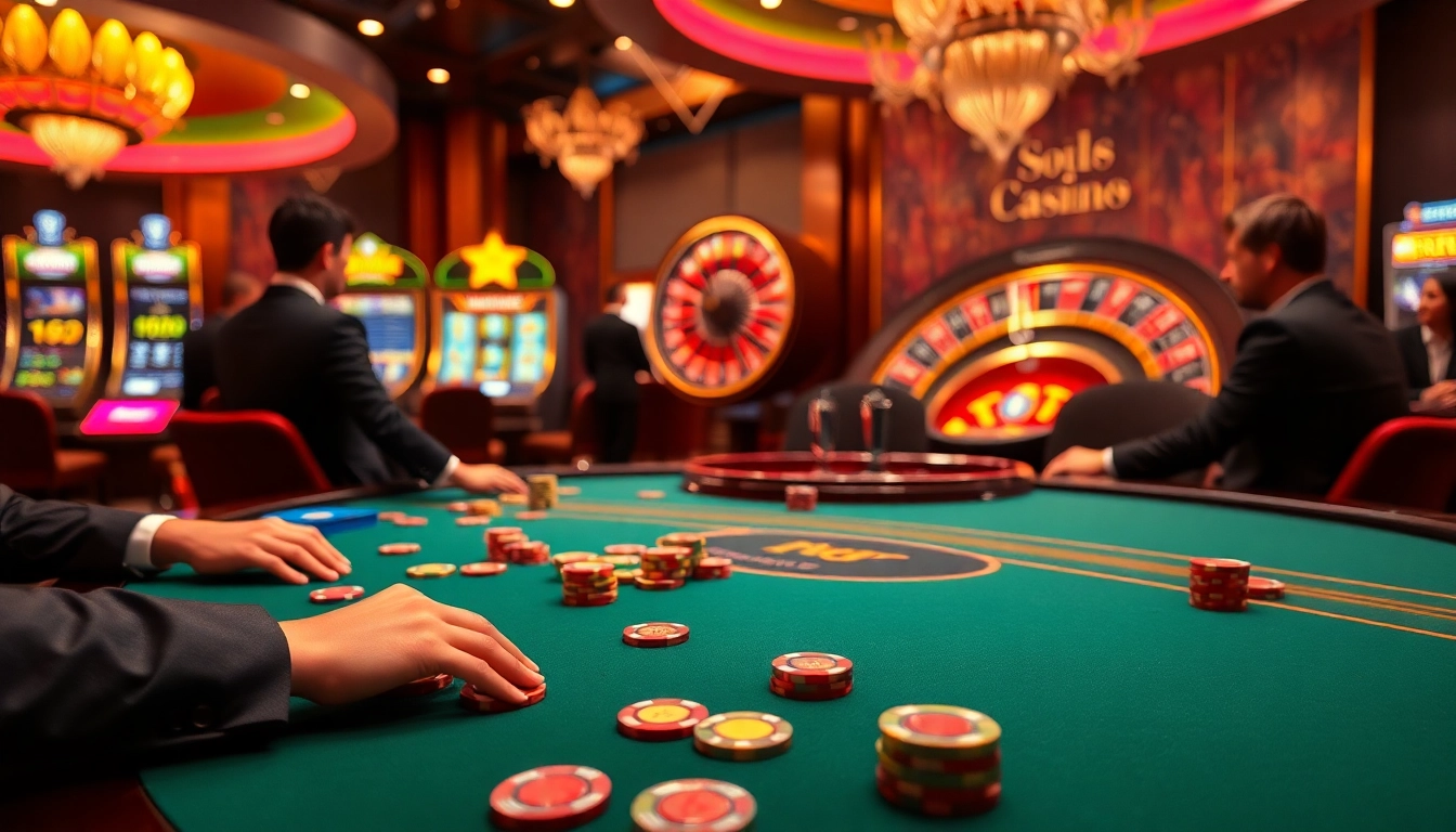 Engage in thrilling gameplay at https://mm88.sa.com/ with luxurious casino tables and vibrant slot machines