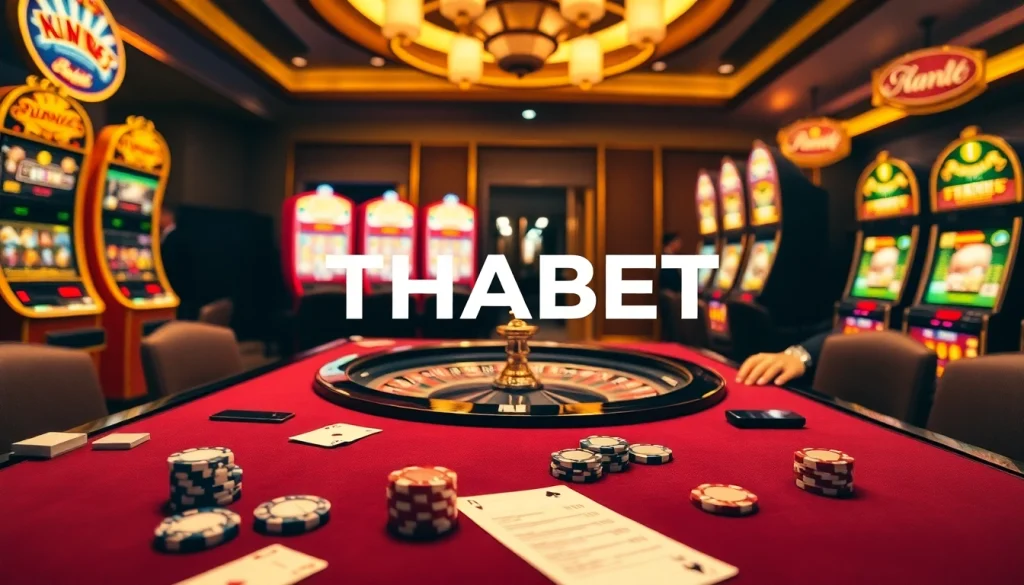 Experience THABET Casino with vibrant tables and a thrilling atmosphere for serious gamblers.
