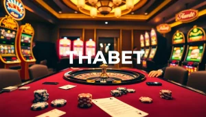 Experience THABET Casino with vibrant tables and a thrilling atmosphere for serious gamblers.