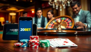 Enjoy easy betting with 20bet Download on your smartphone amidst thrilling casino action.