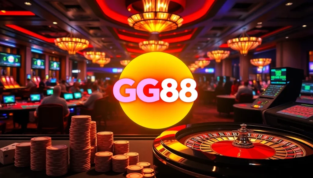 Experience the excitement of GG88 with vibrant casino tables and engaging gameplay.