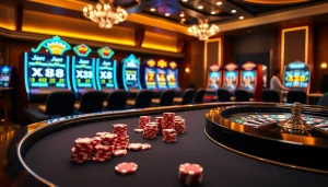 Experience the thrill of winning at XX88 with vibrant casino visuals featuring poker chips and roulette wheels.