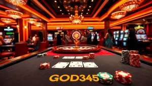 Experience the excitement of top-notch gaming at GOD345's luxurious casino.