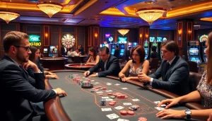 Experience excitement at xx88 with vibrant casino games, poker tables, and roulette wheels.