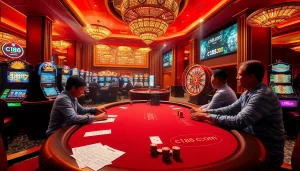 Engage in thrilling gameplay at c168.com with vibrant poker tables and slot machines.