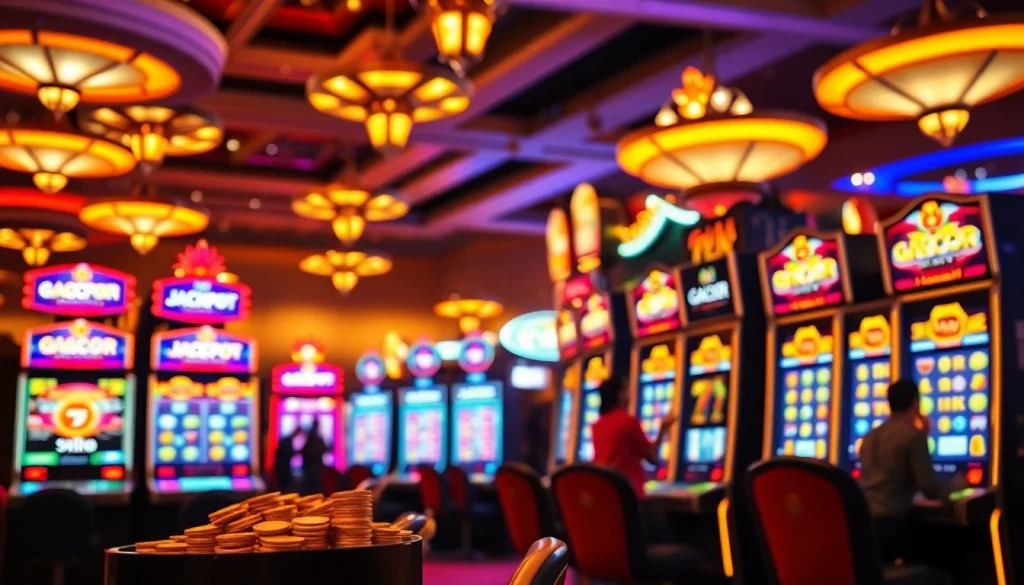 Menangkan slot gacor terbaru dengan mesin slot berkilauan di kasino.