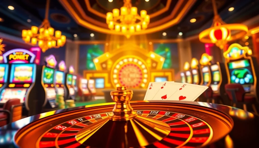 Experience the thrill of 777g Download with dynamic casino visuals featuring poker chips, cards, and a roulette wheel.