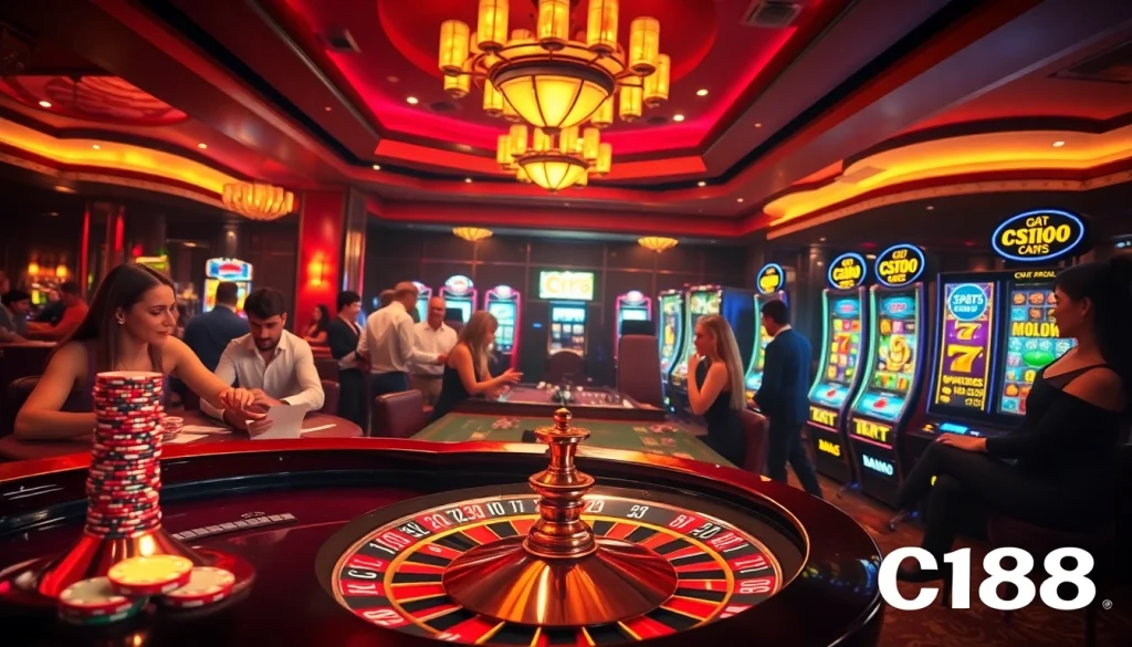 Experience excitement at C168 com's vibrant casino scene with roulette, poker, and slots.