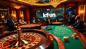 Experience exhilarating gameplay at Okfun casino with roulette and poker excitement.