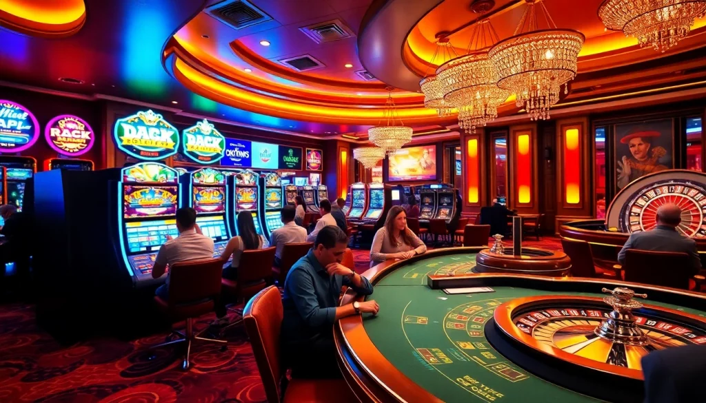 Gamble responsibly at https://okfunax.com/ with vibrant casino tables and exciting slot machines.