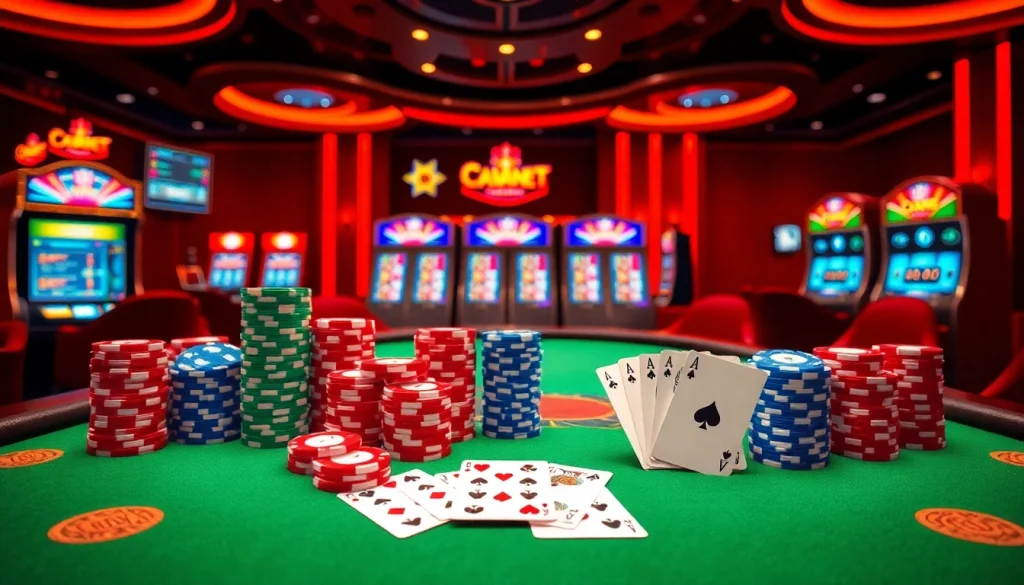 התרגשו מהחוויה של רמי אונליין עם שבבי פוקר צבעוניים וקלפים בסביבת קזינו יוקרתית.