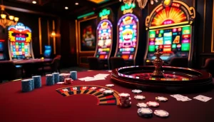 Experience thrilling casino action at 8xbet with vibrant gaming tables and immersive technology.