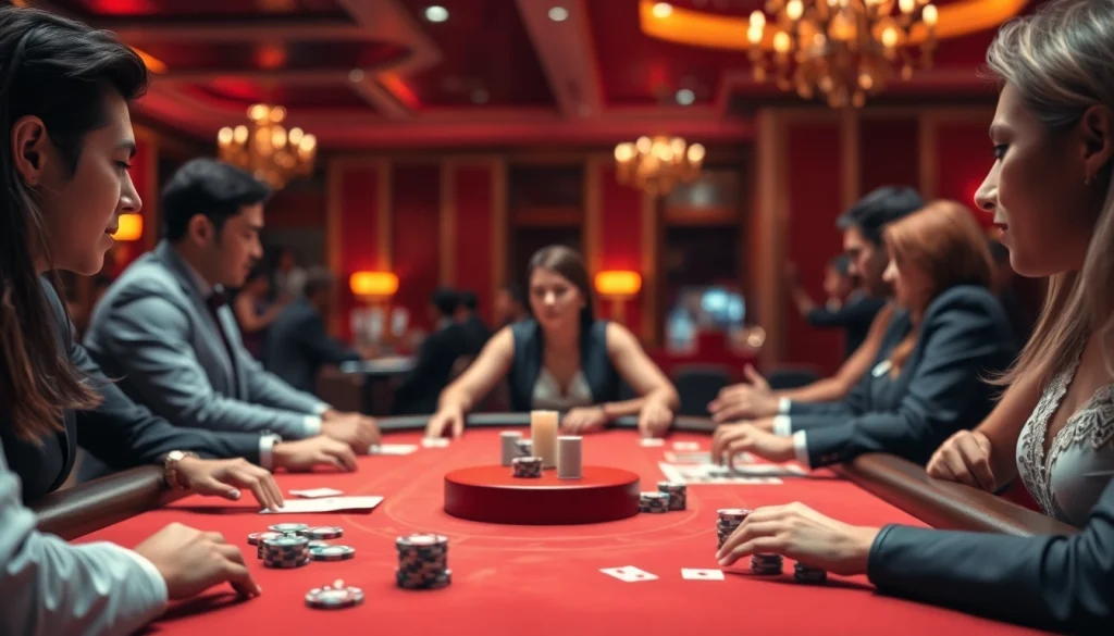 에볼루션 카지노의 생동감 넘치는 라이브 게임 경험을 보여주는 장면입니다.