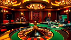 Experience high-stakes excitement at KK55.blue with players at a poker table, vibrant chips, and cards during an intense game.