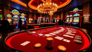 Engaging baccarat game highlighting MK8 strategy and excitement with vibrant casino elements.