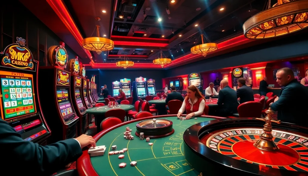 Players making strategic bets at an mk8-themed casino table filled with excitement and luxury.