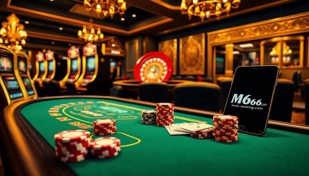 Experience the thrill of gambling at mb66 com with vibrant casino tables and exciting games.