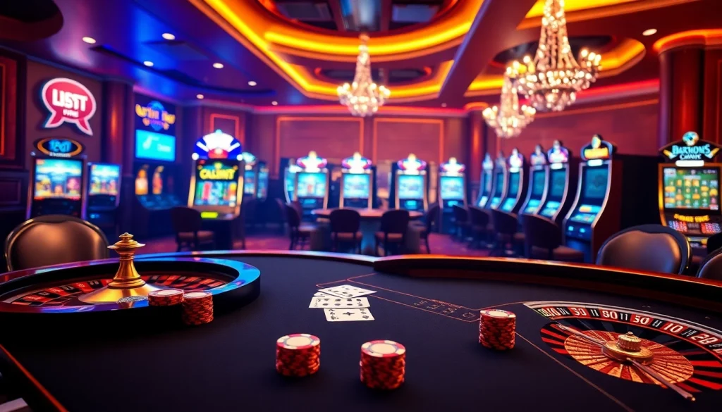 Engage in thrilling gameplay at https://mk8th.net/ with an elegant poker table, roulette wheel, and luxurious casino ambiance.