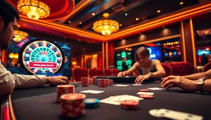 Engage with the luxurious atmosphere of Đăng nhập bomwin at an exciting casino scene.